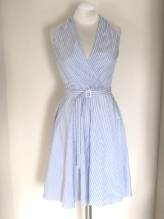 Polo Ralph Lauren Dresses & Skirts - Polo Ralph Lauren Striped Silk Halter Dress